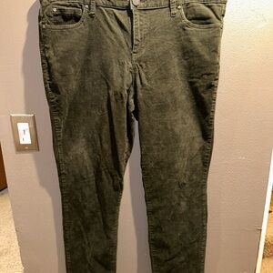 KUT From The Kloth Women’s Size 18 Olive Green Corduroy Pants Slim Straight